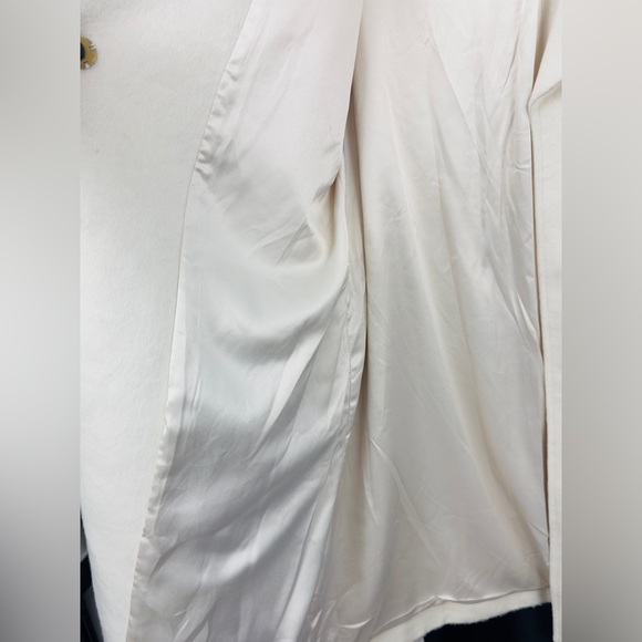 “Guess” - Cream Snow White Belted Trench Coat (Sustainable Wool Garment) NWT - Picture 8 of 15